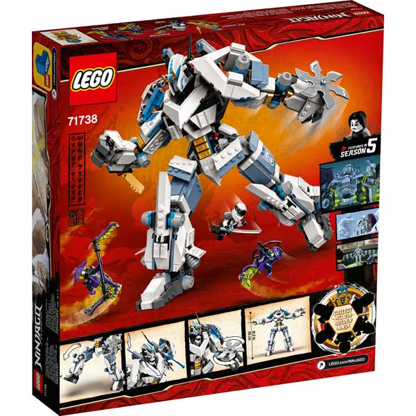 Lego Ninjago 71738 Combate en el Titán Robot de Zane - Imatge 1