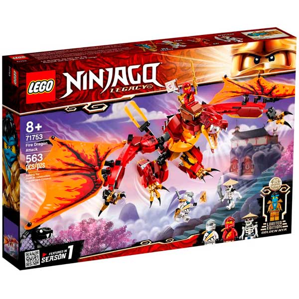 Lego Ninjago 71753 Atac el Drac de Foc - Imatge 1