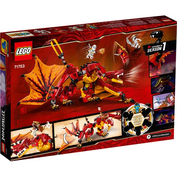 Lego Ninjago 71753 Ataque del Dragón de Fuego - Imatge 1