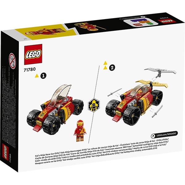 Lego 71780 Ninjago Carro de Corrida Ninja EVO do Kai - Imagem 1