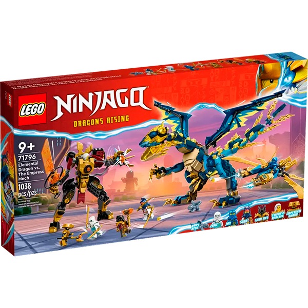 Lego 71796 Ninjago Dragón Elemental vs. Meca de la Emperatriz - Imagen 1