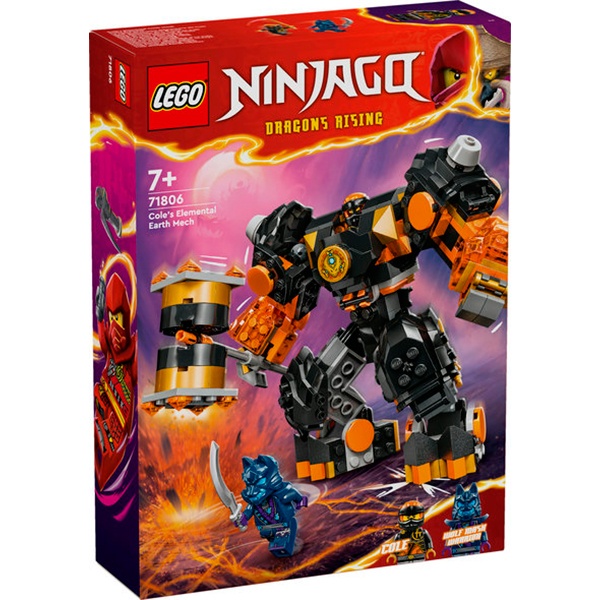 71806 Lego Ninjago - Meca Elemental da Terra de Cole - Imagem 1