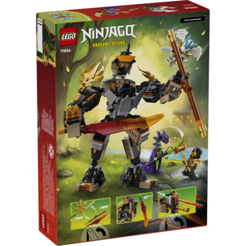 Lego Ninjago 71854 - Meca de Missão de Cole e Zane - Imagem 1