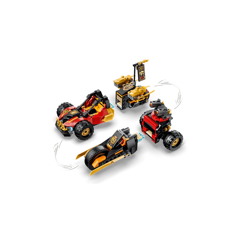 Lego Ninjago 71864 - Vehículos Combinables de Kai y Cole - Imagen 5
