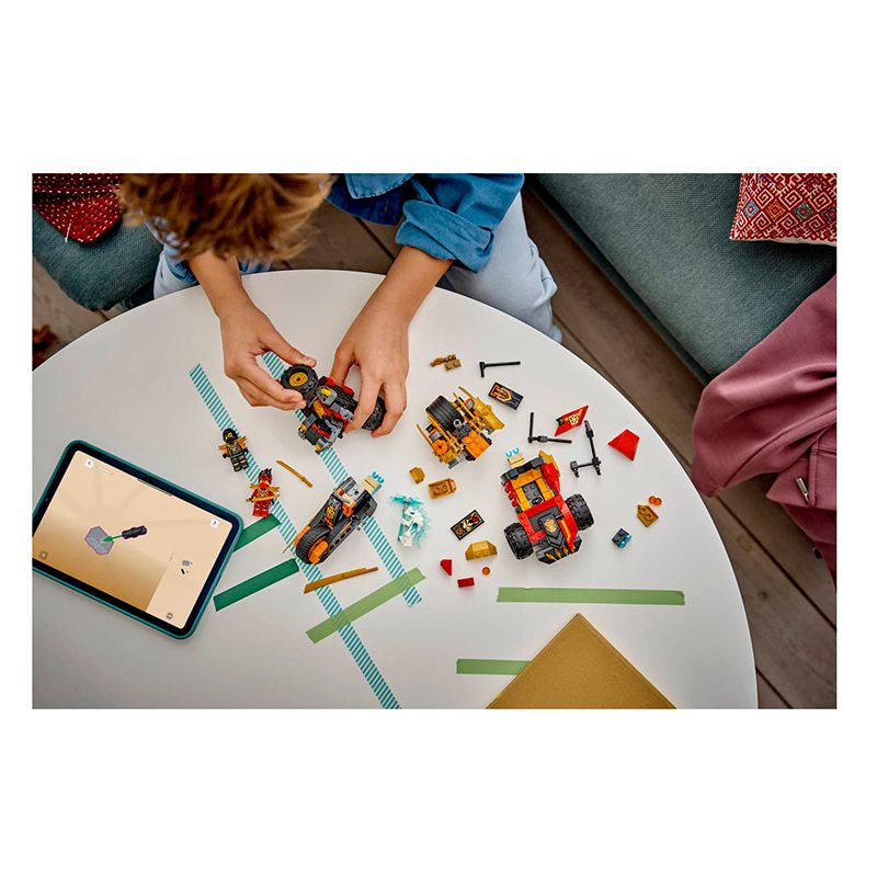 Lego Ninjago 71864 - Vehículos Combinables de Kai y Cole - Imagen 6