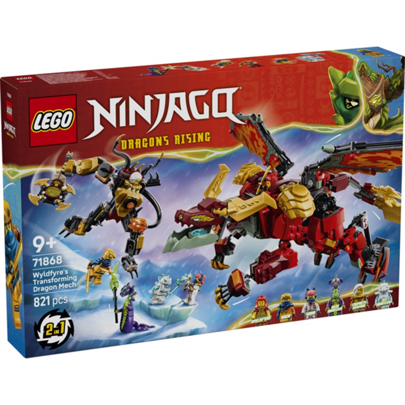 Lego Ninjago 71868 - Meca Dragón Transformable de Wyldfyre