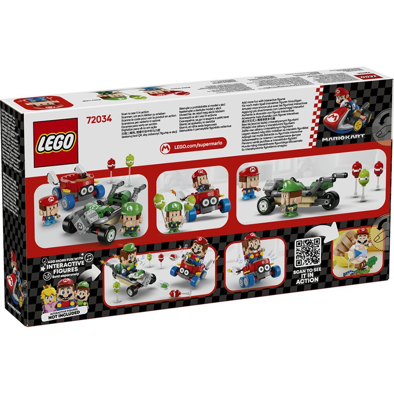 Lego Super Mario Bros 72034 - Mario Kart: Bebé Mario vs Bebé Luigi - Imagen 1
