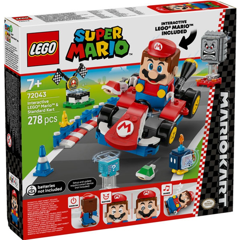 Lego Mario Kart 72043 - Mario Interativo e Kart Padrão