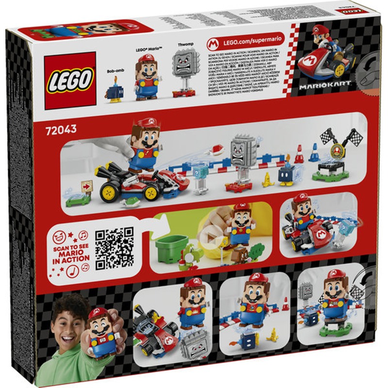 Lego Mario Kart 72043 - Mario Interactivo y Kart Estándar - Imagen 1