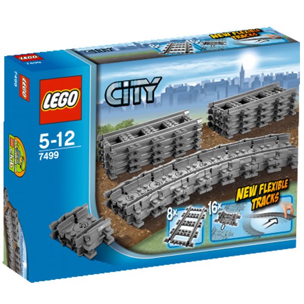 Vias Flexibles de Tren Lego City - Imagen 1