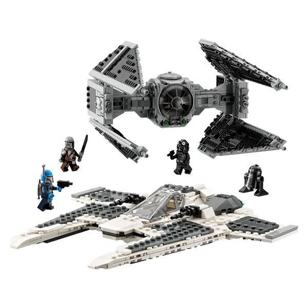 Lego 75348 Star Wars Mandalorian Fang Fighter vs. Interceptador TIE - Imagem 1