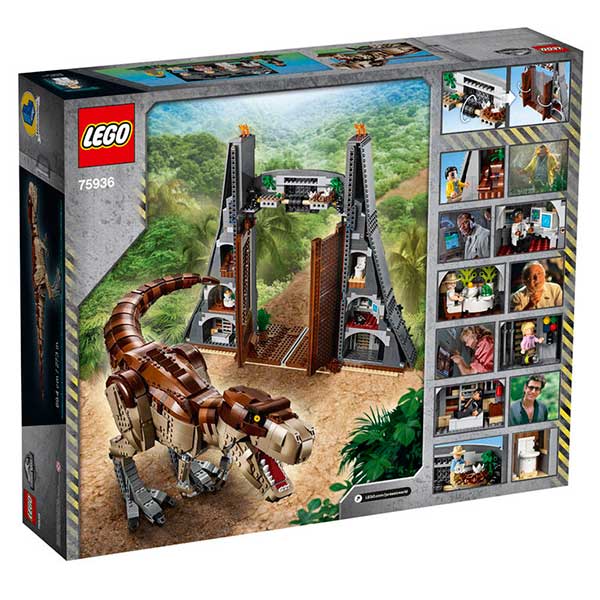 Lego Jurassic World 75936 Parque Jurásico: Caos del T. rex - Imatge 1
