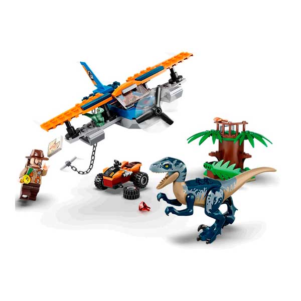 Lego Jurassic World 75942 Velociraptor: Misión de Rescate en Biplano - Imagen 3