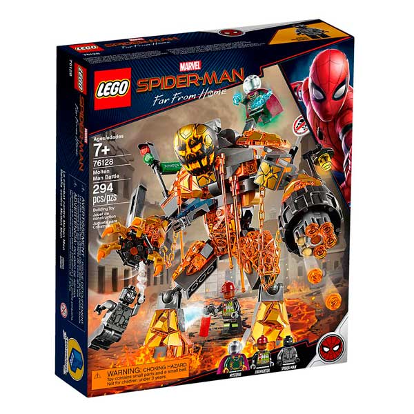 Lego Marvel 76128 O Combate de Molten Man - Imagem 1