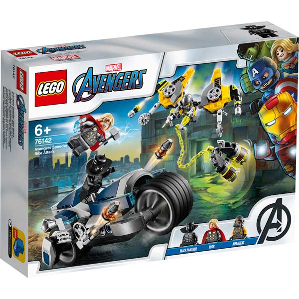 Lego Marvel 76142 Ataque dos Vingadores em Mota Speeder - Imagem 1