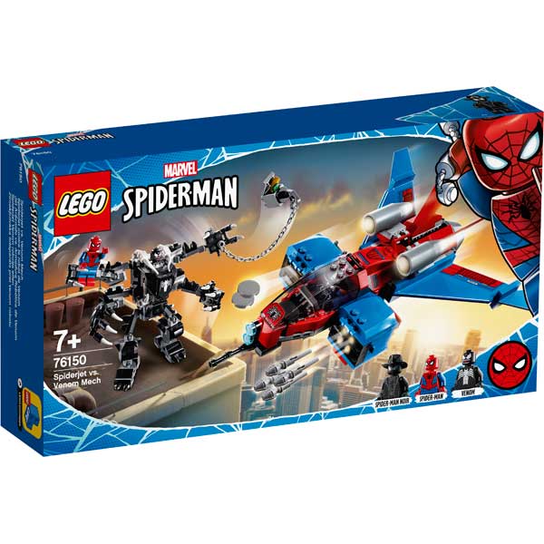 Lego Marvel 76150 Jet Arácnido vs Armadura de Venom - Imagen 1