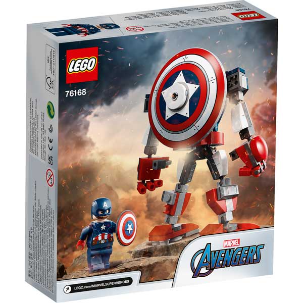 Lego Marvel 76168 Armadura Robótica del Capitán América - Imatge 1