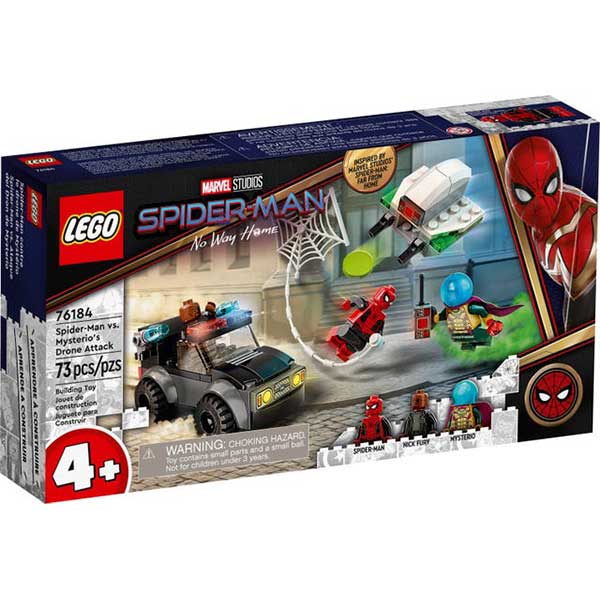 Lego Marvel Super Heroes 76184 Spider-Man vs. Ataque del Dron de Mysterio - Imagen 1
