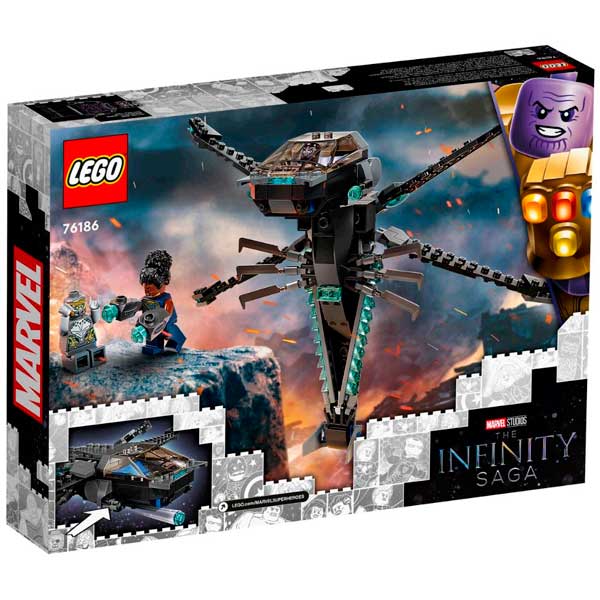 Lego Marvel Super Heroes 76186 Dragon Flyer de Black Panther - Imagen 1