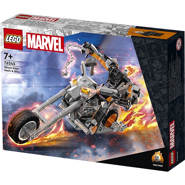 Lego 76245 Super Heroes Marvel Meca y Moto del Motorista Fantasma - Imagen 1