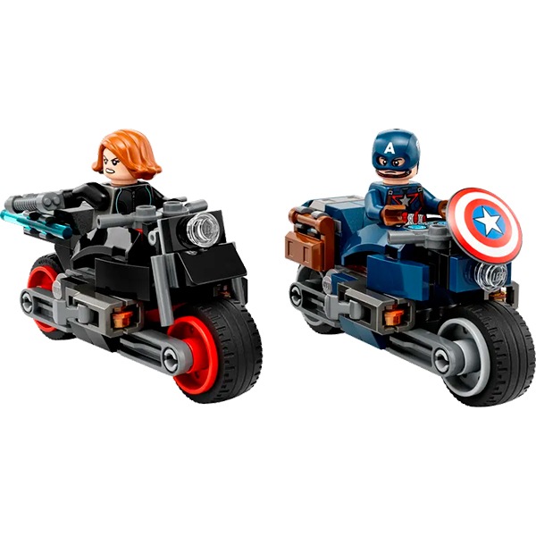 Lego 76260 Super Heroes Marvel Black Widow Motocicletas e Capitão América - Imagem 1