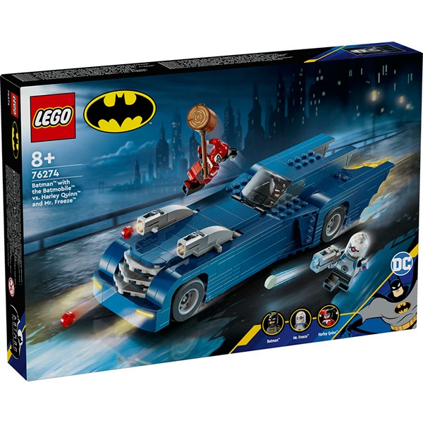 Lego DC Batman 76274 - Batman con Batmóvil vs. Harley Quinn y Mr. Freeze - Imagen 1
