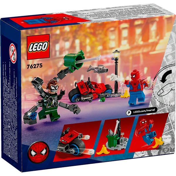 76275 Lego Super Heroes Marvel - Perseguição de motocicleta: Homem-Aranha vs. Doutor Ock - Imagem 1
