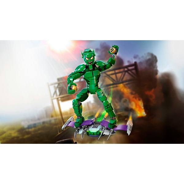 Lego 76284 Super Heroes Marvel - La Figura para Construir: Duende Verde - Imagen 4