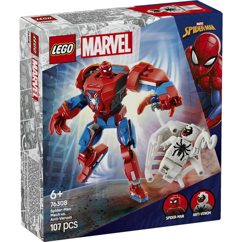 Lego Marvel 76308 - Armadura Robótica de Spider-Man vs. el Anti-Venom