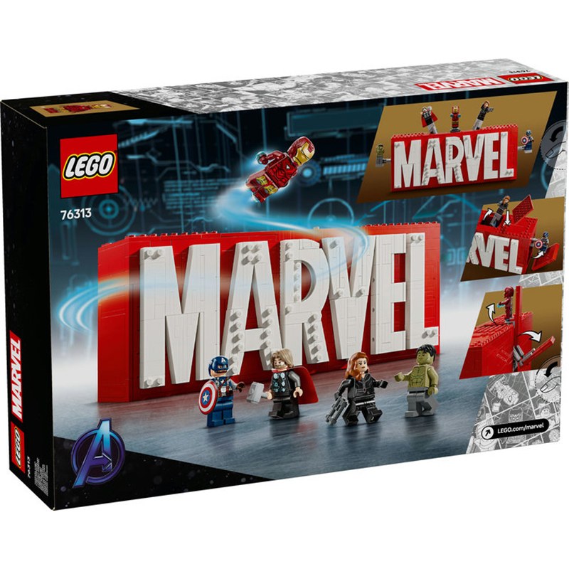 Lego Marvel 76313 - Logótipo e minifiguras MARVEL - Imagem 1