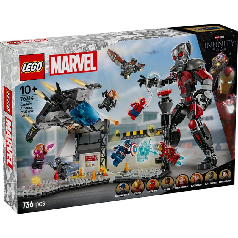 Lego Marvel 76314 - Gran Batalla de Capitán América: Civil War