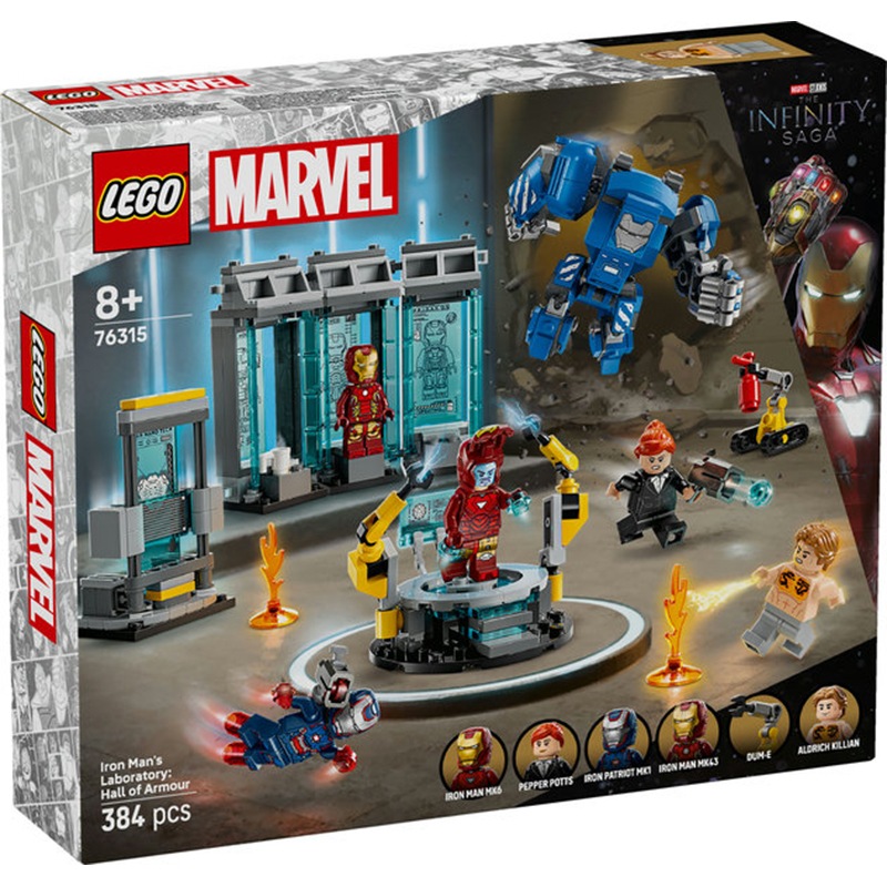 Lego 76315 Super Heroes Marvel - Laboratorio de Iron Man: Sala de Armaduras