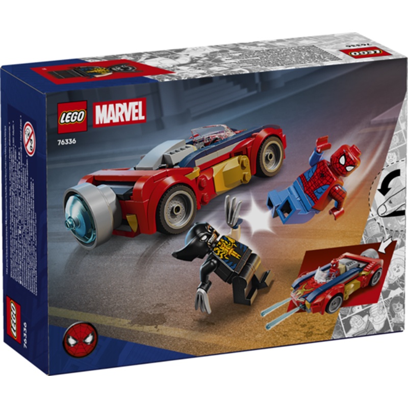 Lego Super Heroes Marvel 76336 - Coche de Spider-Man vs. Lobezno Venomizado - Imagen 1