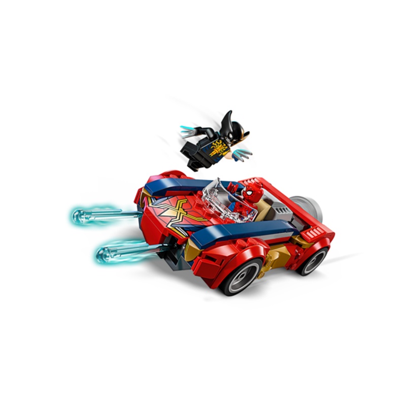 Lego Super Heroes Marvel 76336 - Coche de Spider-Man vs. Lobezno Venomizado - Imagen 4