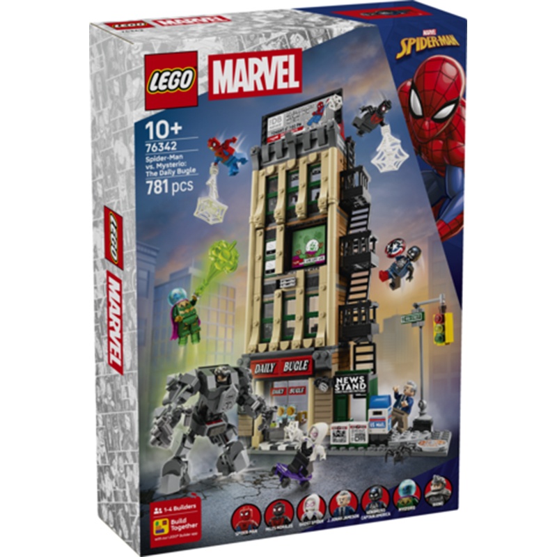 Lego Super Heroes Marvel 76342 - Spider-Man vs. Mysterio: O Daily Bugle