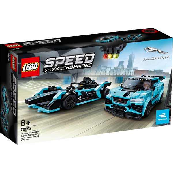 Lego 76898 Formula E Jaguar Racing GEN2 car & Jaguar I-PACE eTROPHY - Imagem 1