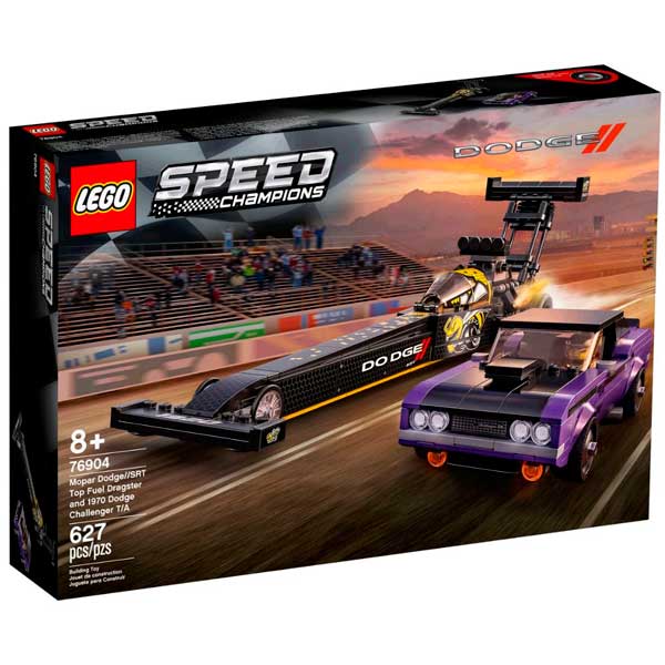 Lego Speed Champions 76904 Dragster Mopar Dodge Challenger SRT e Dodge - Imagem 1