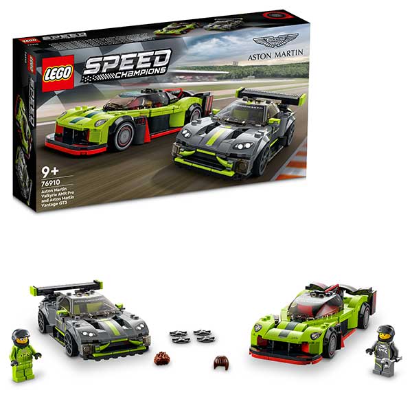 Lego Speed Champions 76910 Aston Martin Valkyrie AMR Pro y Aston Martin Vantage GT3 - Imatge 1