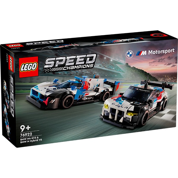 Lego 76922 Speed ??Champions Road Cars BMW M4 GT3 e BMW M HYBRID V8 - Imagem 1