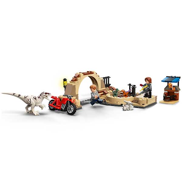 Lego 76945 Jurassic World Persecución en Moto del Dinosaurio Atrocirraptor - Imagen 2
