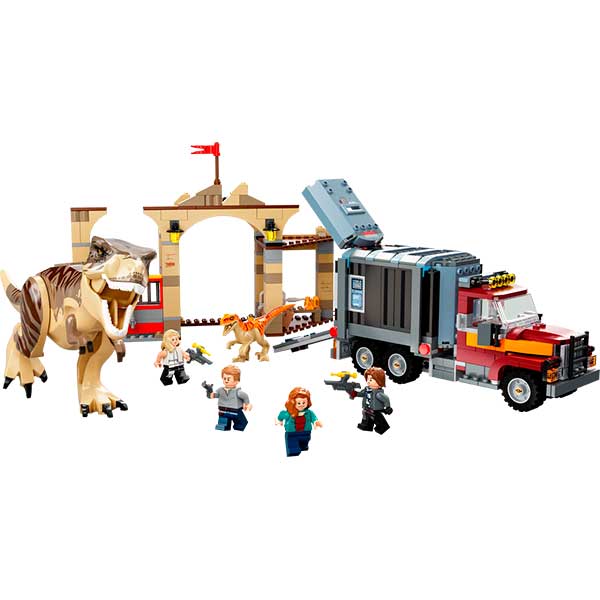 Lego 76948 Jurassic World Fuja dos Dinossauros T-Rex e Atrocirraptor - Imagem 1