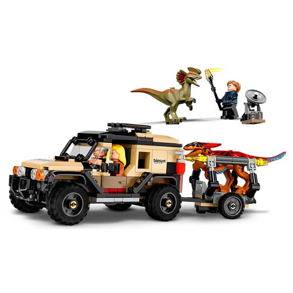 Lego 76951 Jurassic World Transporte del Pyrorraptor e Dilofosaurio - Imagem 1