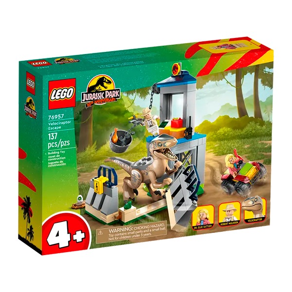 Lego 76957 Jurassic World Huida del Velocirraptor - Imagen 1