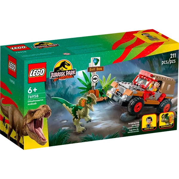 Lego Jurassic World 76958 - Emboscada do Dilofossauro - Imagem 1