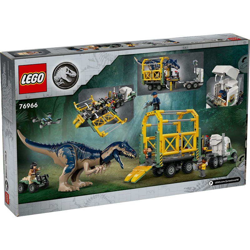 Lego Jurassic World 76966 - Misiones Dinosaurio: Camión de Transporte del Allosaurus - Imagen 