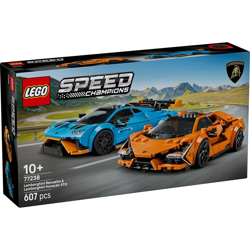 Lego Speed Champions 77238 - Carros Lamborghini Revuelto e Huracán