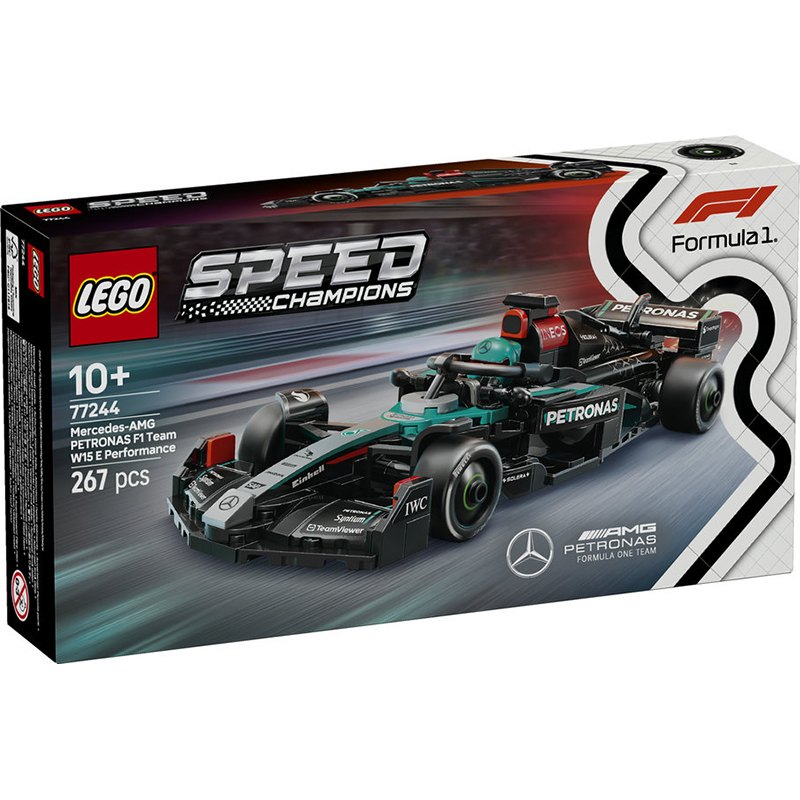 Lego Speed Champions 77244 - Coche de Carreras Mercedes-AMG PETRONAS F1 Team