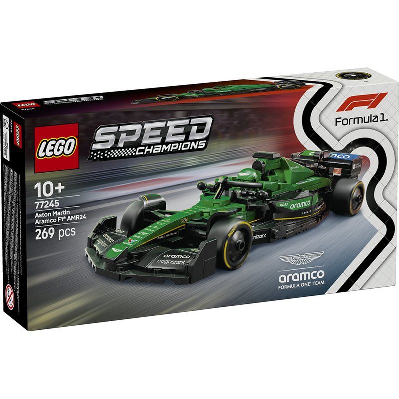 Lego Speed Champions 77245 - Coche de Carreras Aston Martin Aramco F1 AMR24