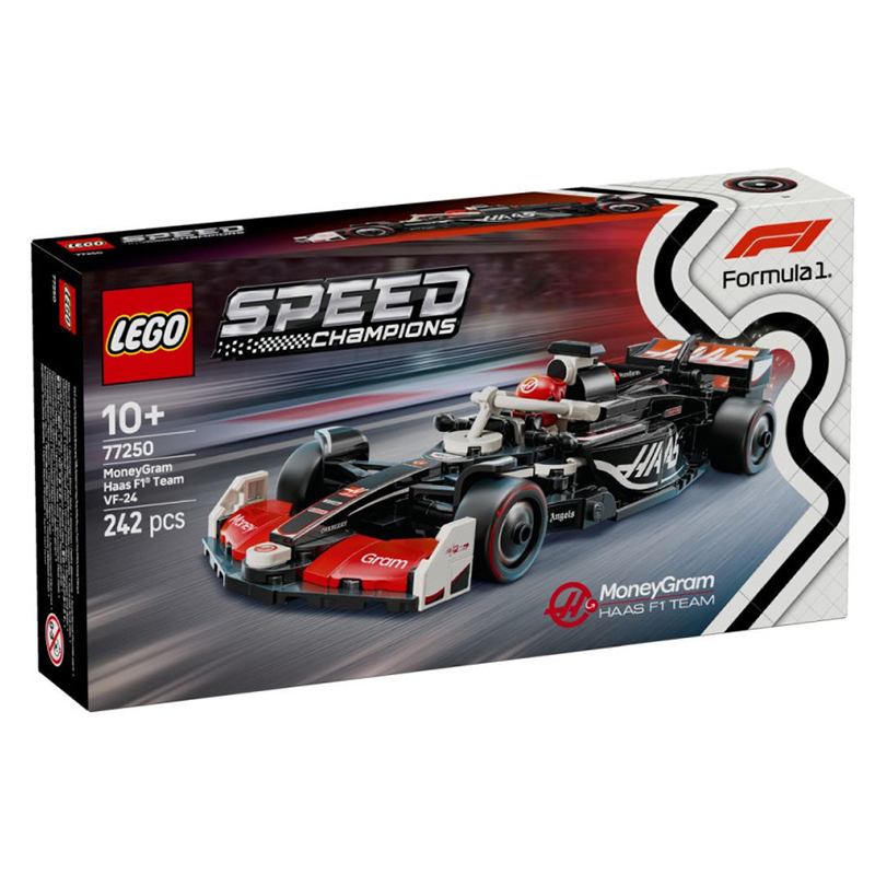 Lego Speed Champions 77250 - Coche de carreras MoneyGram Hass F1 Team VF-24