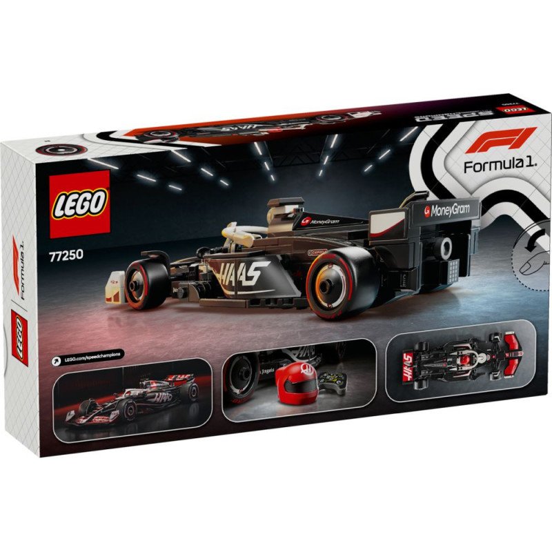 Lego Speed Champions 77250 - Coche de carreras MoneyGram Hass F1 Team VF-24 - Imagen 2